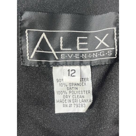 Alex Evenings Black Velvet Maxi Dress - Picture 10 of 11